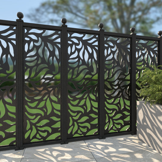 Plume Decorative Fence - 60x180cm - with our composite posts