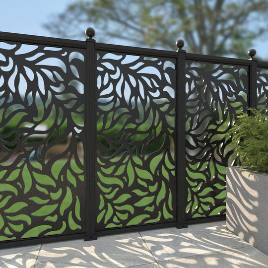 Plume Decorative Fence - 90x180cm - with our composite posts