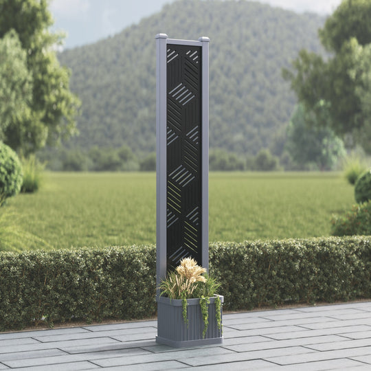 Plumley - Small Planter - Cubed Screen