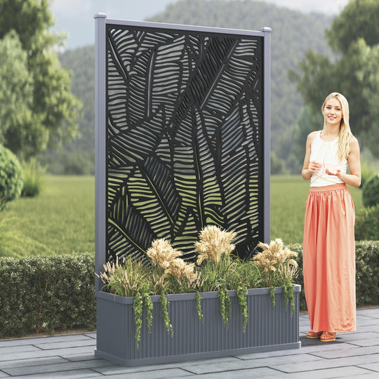 Plumley - Extra Large High Planter - Feather Screen