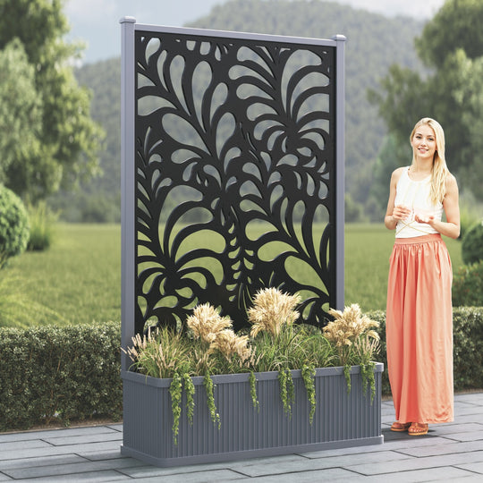 Plumley - Extra Large High Planter - Petal Screen