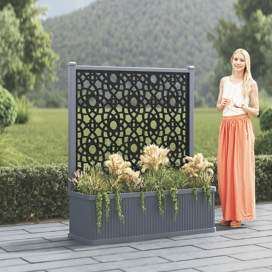 Plumley - Extra Large Low Planter - Ambar Screen