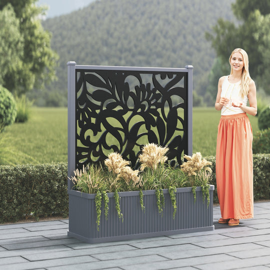 Plumley - Extra Large Low Planter - Heritage Screen