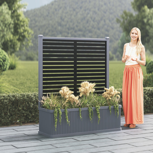 Plumley - Extra Large Low Planter - Aspen Screen