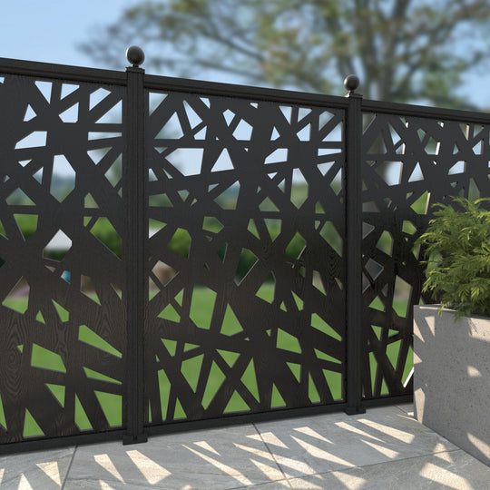 Prism Decorative Fence - 120x180cm - with our composite posts