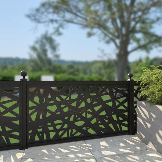 Prism Decorative Fence - 180x90cm - with our aluminium posts
