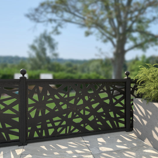 Prism Decorative Fence - 180x90cm - with our composite posts