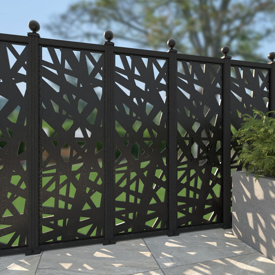 Prism Decorative Fence - 60x180cm - with our composite posts