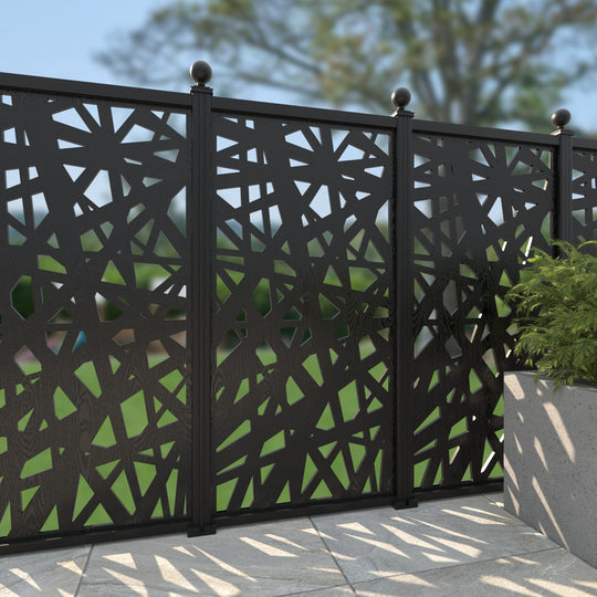 Prism Decorative Fence - 90x180cm - with our aluminium posts