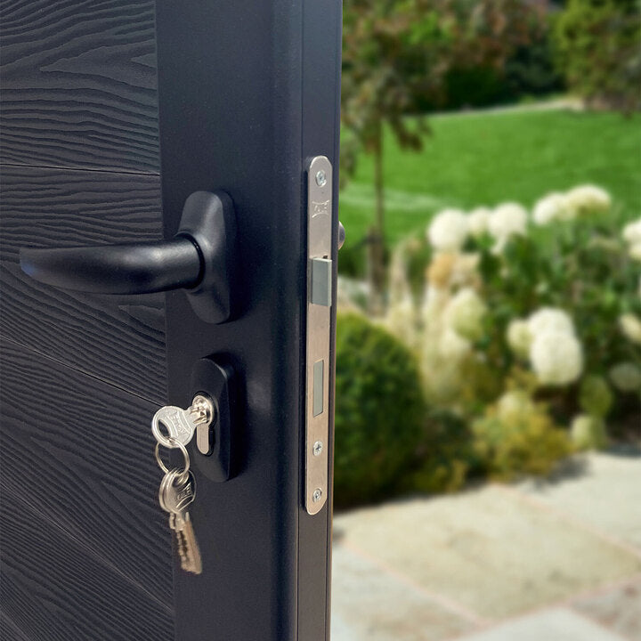 Hudson Palm Pedestrian Gate - Black