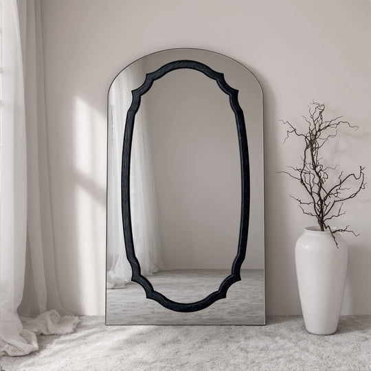 Porto Frame Within Arched Full-Length Leaner Mirror