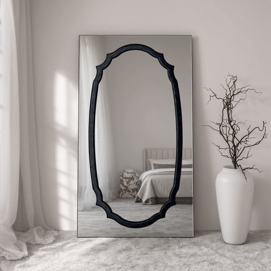 Porto Frame Within Rectangular Full-Length Leaner Mirror