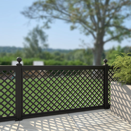 Hive Aluminium Decorative Fence - 180x90cm - with our aluminium posts