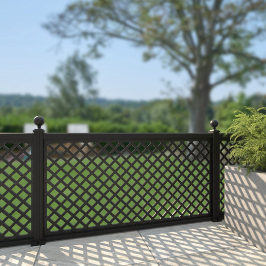 Hive Decorative Fence - 180x90cm - with our aluminium posts