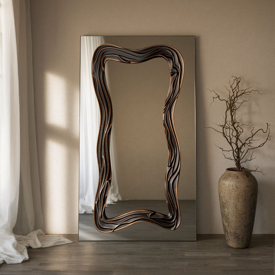 Tramonto Frame Within Rectangular Full-Length Leaner Mirror