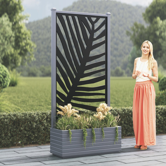 Vertu - Large Planter - Palm Screen