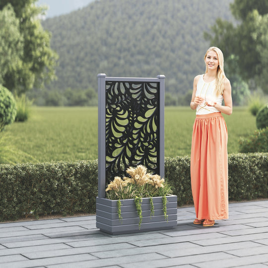 Vertu - Medium Planter - Petal Screen