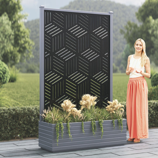 Vertu - Extra Large High Planter - Cubed Screen