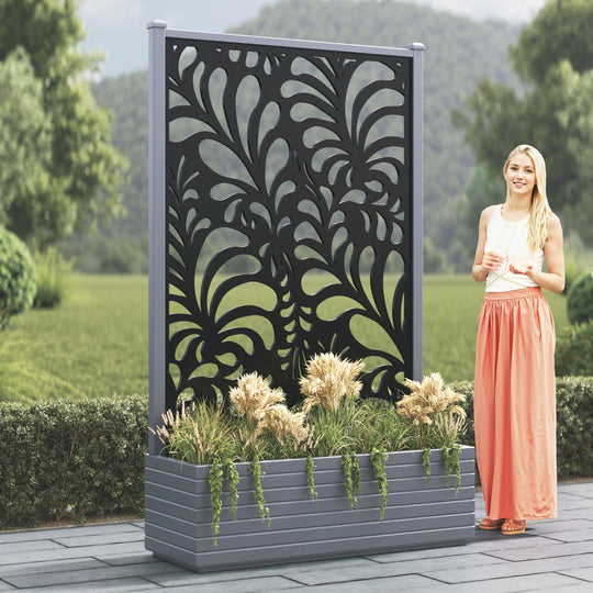 Vertu - Extra Large High Planter - Petal Screen