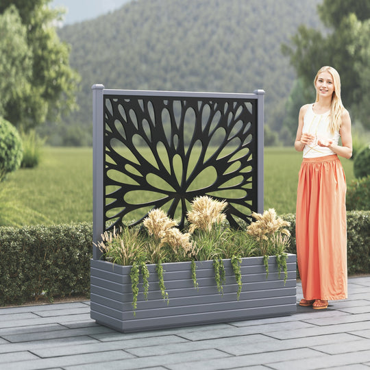 Vertu - Extra Large Low Planter - Blossom Screen