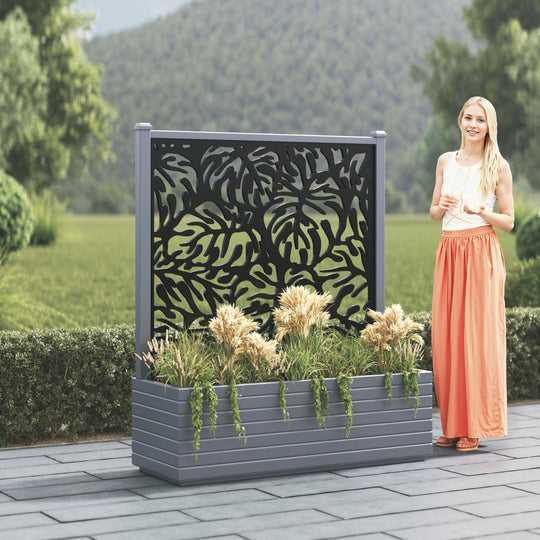 Vertu - Extra Large Low Planter - Botanic Screen