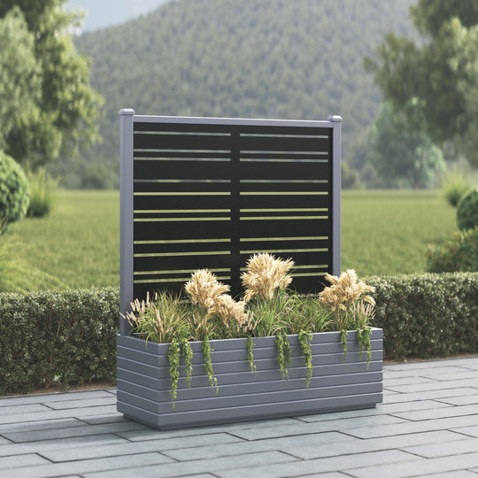 Vertu - Extra Large Low Planter - Linea Screen