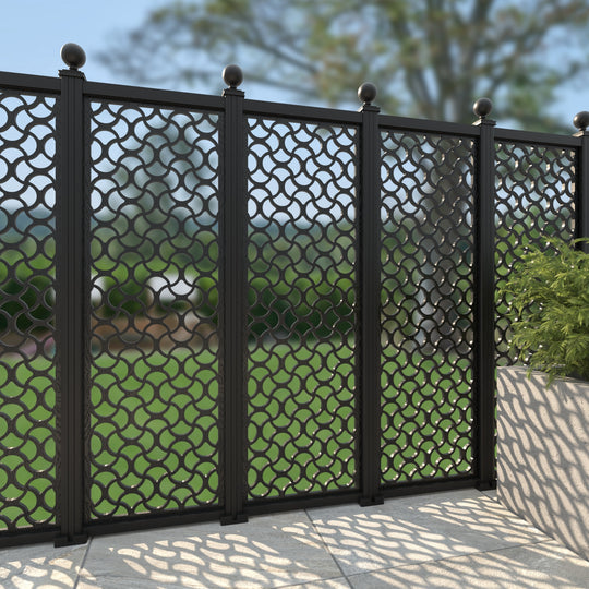 Vida Decorative Fence - 60x180cm - with our aluminium posts