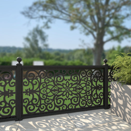 Windsor Decorative Fence - 180x90cm - with our composite posts