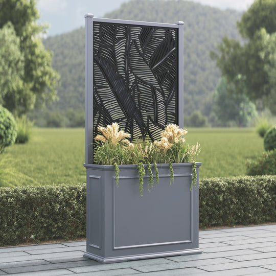 Windsor - Large Tall Planter - Feather Screen