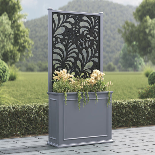 Windsor - Large Tall Planter - Petal Screen