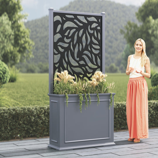 Windsor - Large Tall Planter - Plume Screen