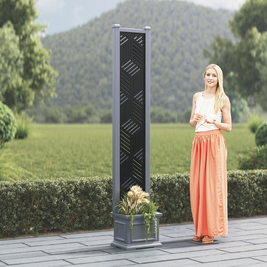 Windsor - Small Planter - Cubed Screen