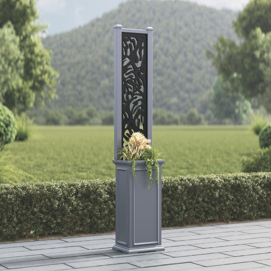 Windsor - Small Tall Planter - Botanic Screen