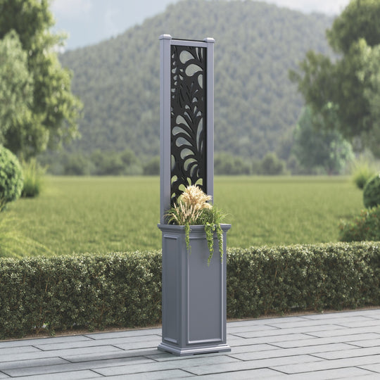 Windsor - Small Tall Planter - Petal Screen
