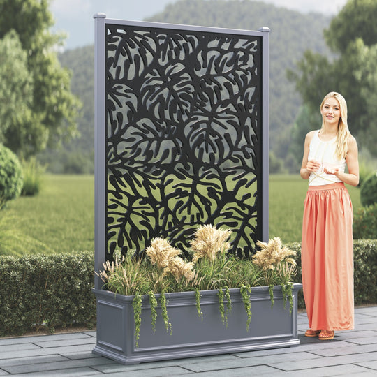 Windsor - Extra Large High Planter - Botanic Screen