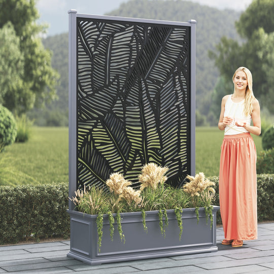 Windsor - Extra Large High Planter - Feather Screen