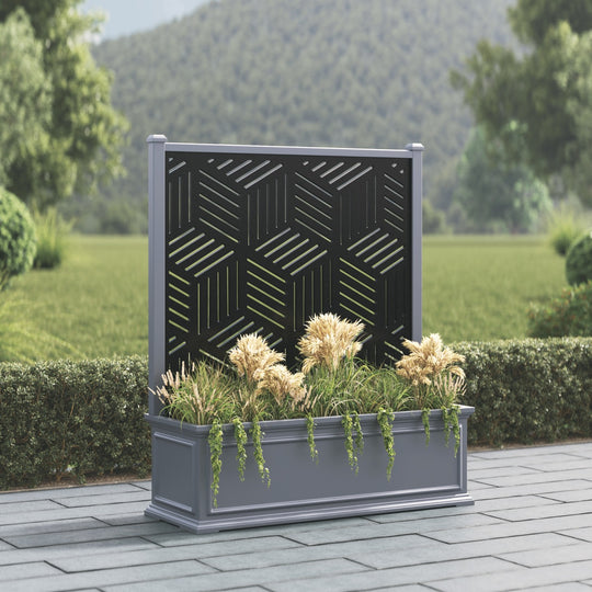 Windsor - Extra Large Low Planter - Cubed Screen