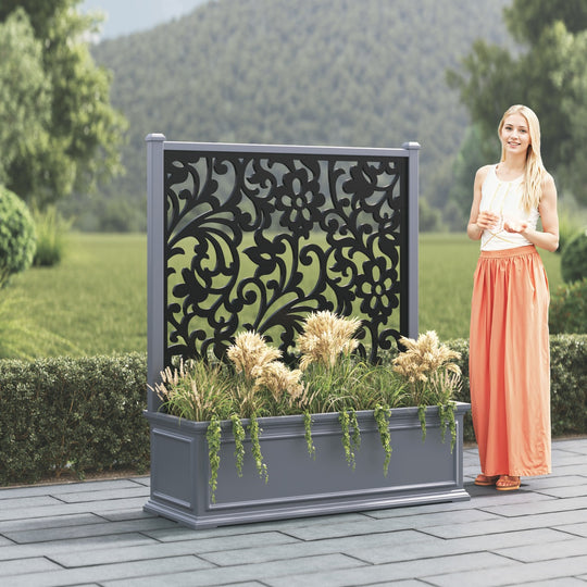 Windsor - Extra Large Low Planter - Eden Screen