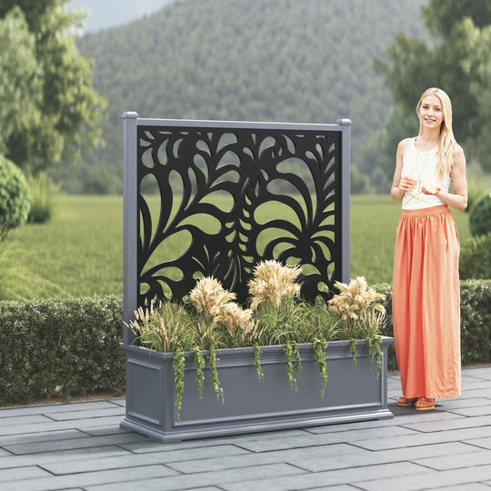 Windsor - Extra Large Low Planter - Petal Screen