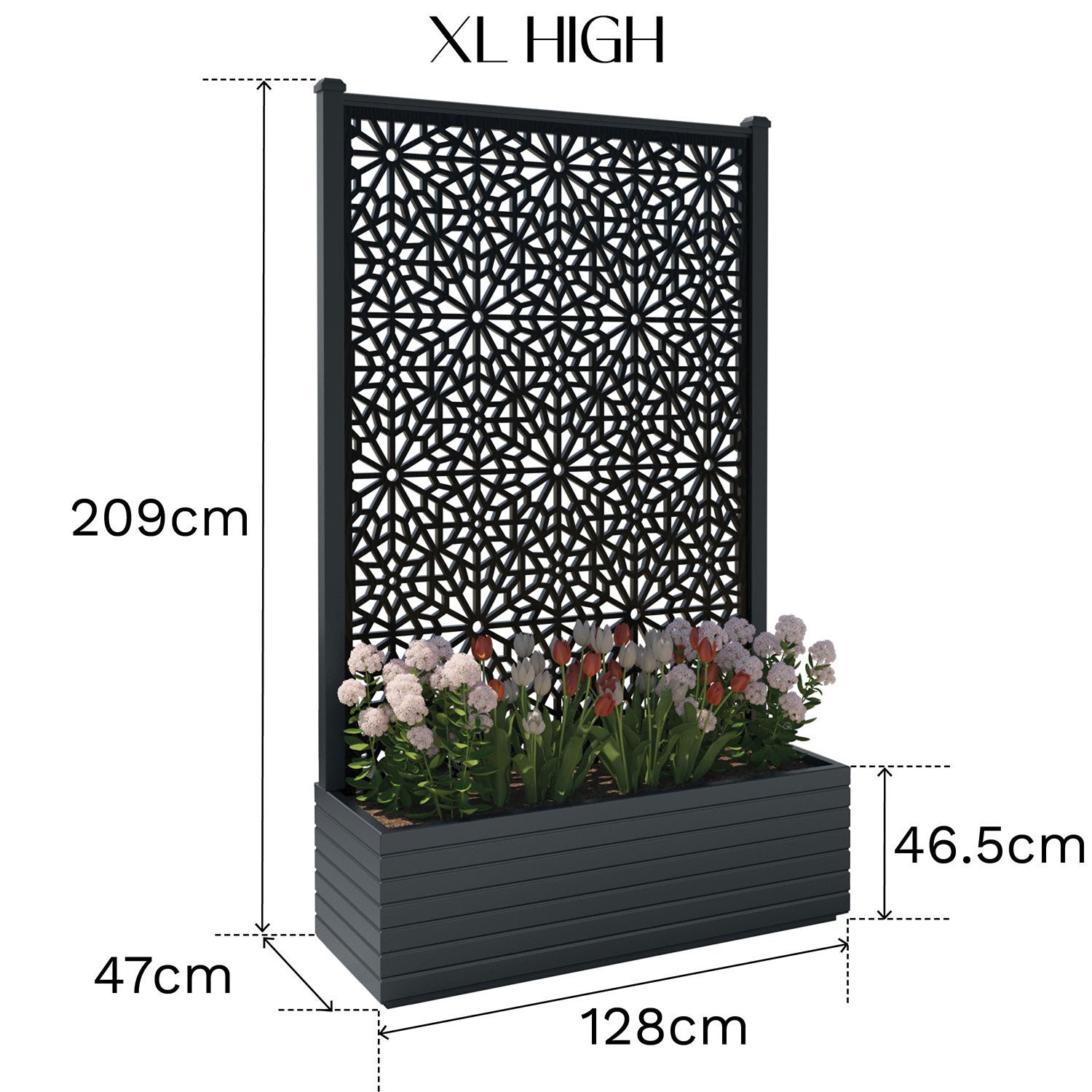 Plumley Extra Large High Planter with Narwa Screen