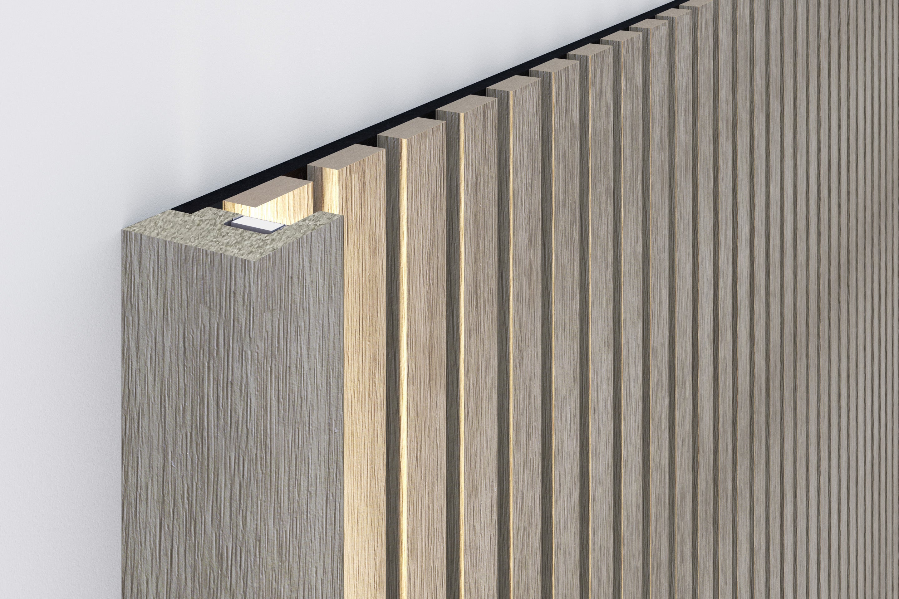 InsuSlat™ - Pair of Side Trim Battens - Aged Oak