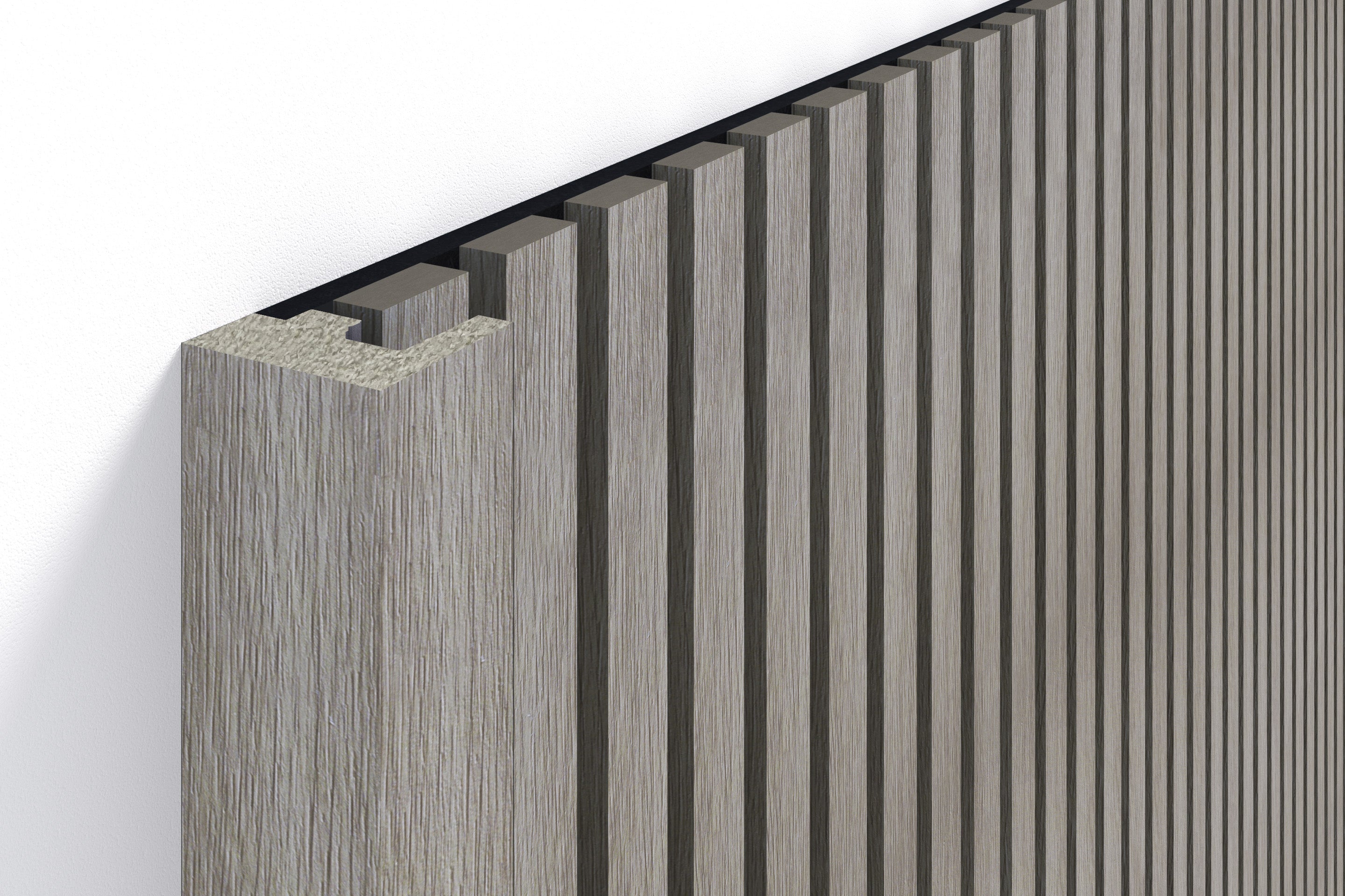 InsuSlat™ - Pair of Side Trim Battens - Aged Oak