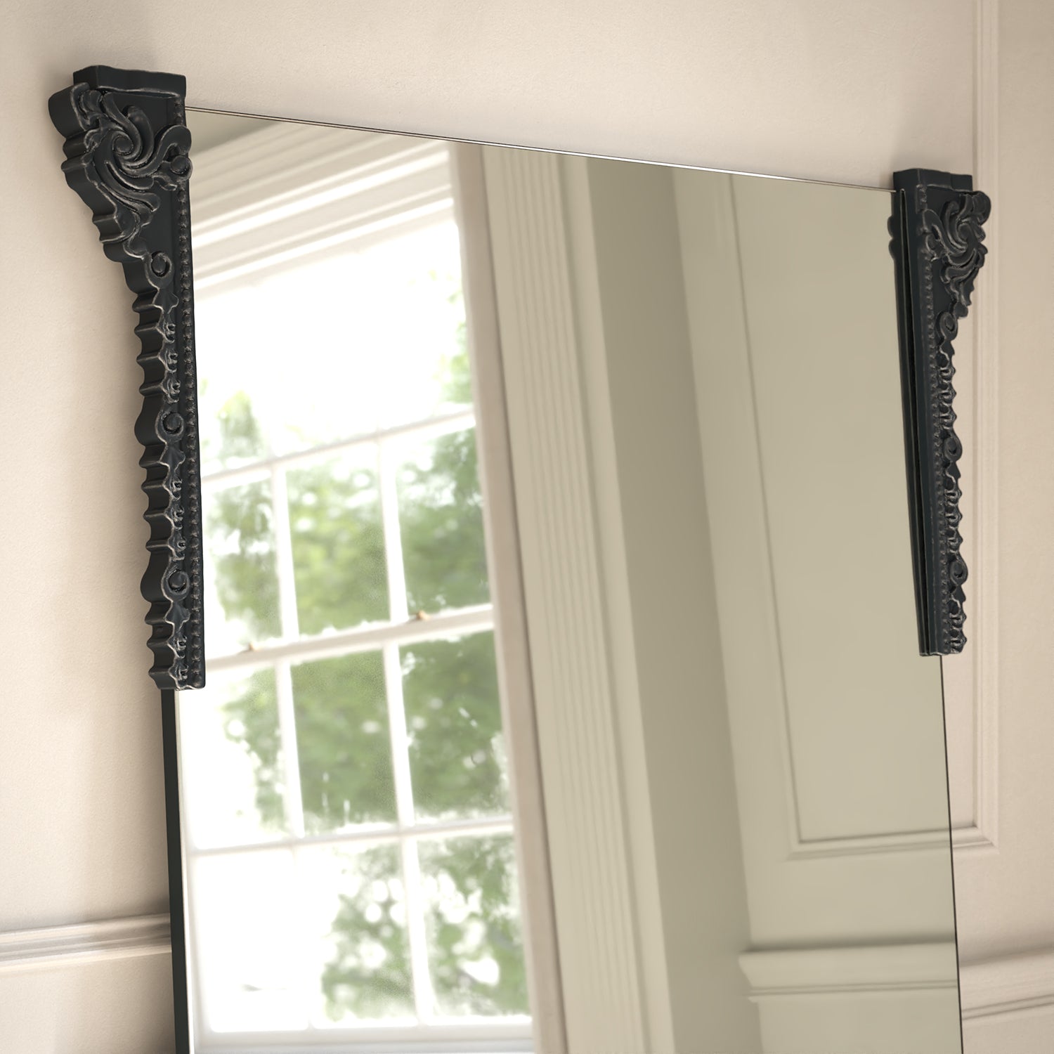 Albert Partial Frame Rectangular Full-Length Leaner Mirror