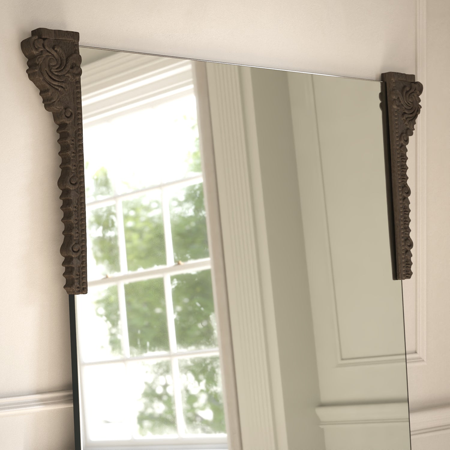 Albert Partial Frame Rectangular Full-Length Leaner Mirror