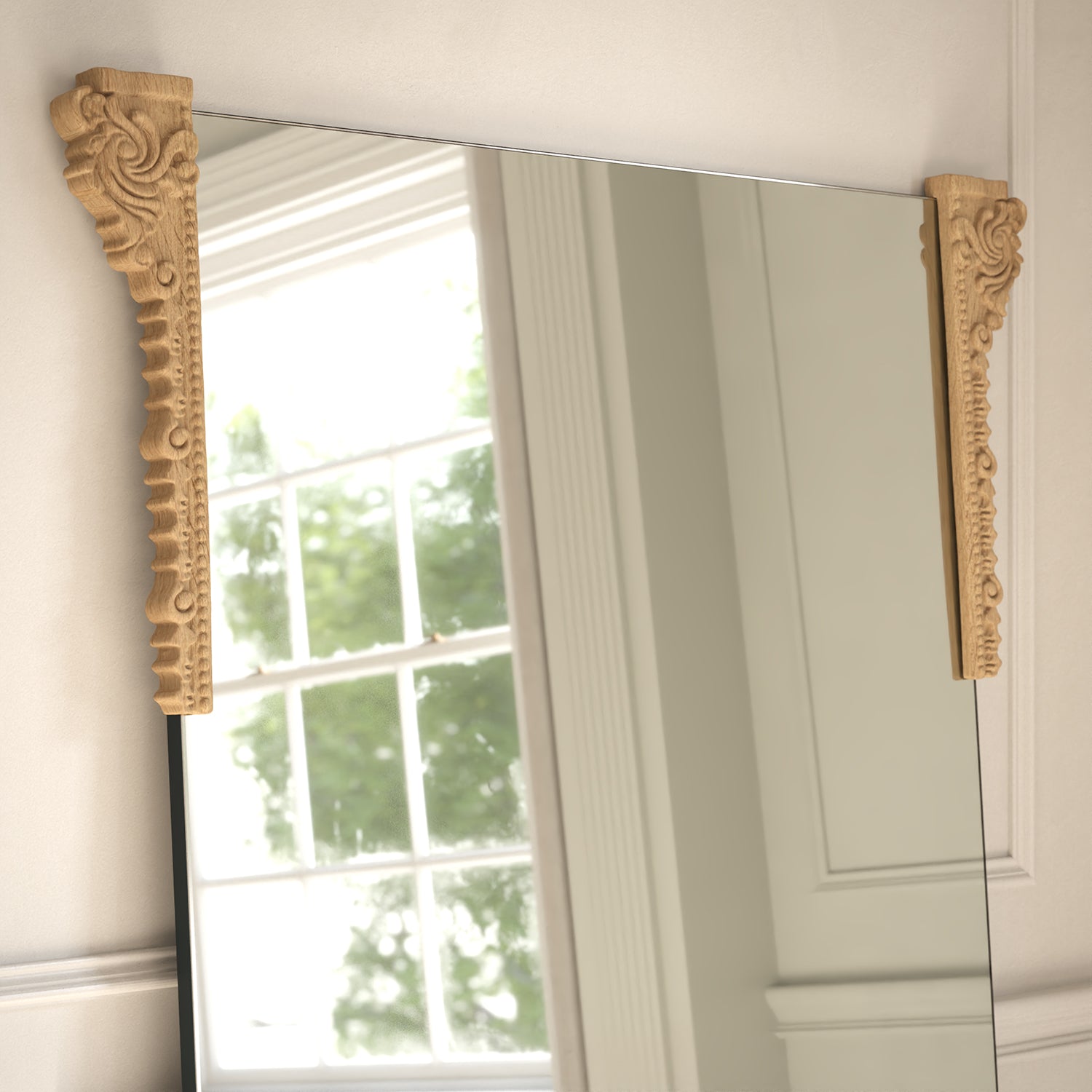 Albert Partial Frame Rectangular Full-Length Leaner Mirror