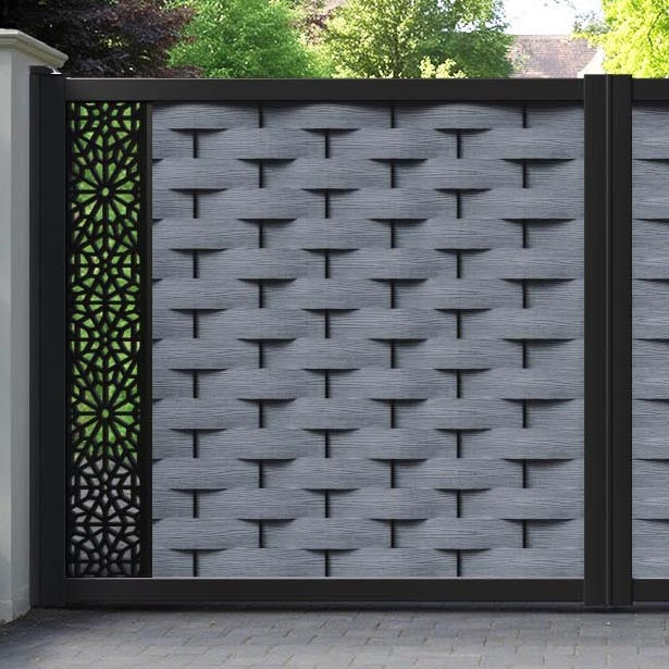 Ripple Alnara Straight Top Driveway Gate - Anthracite - End Screen