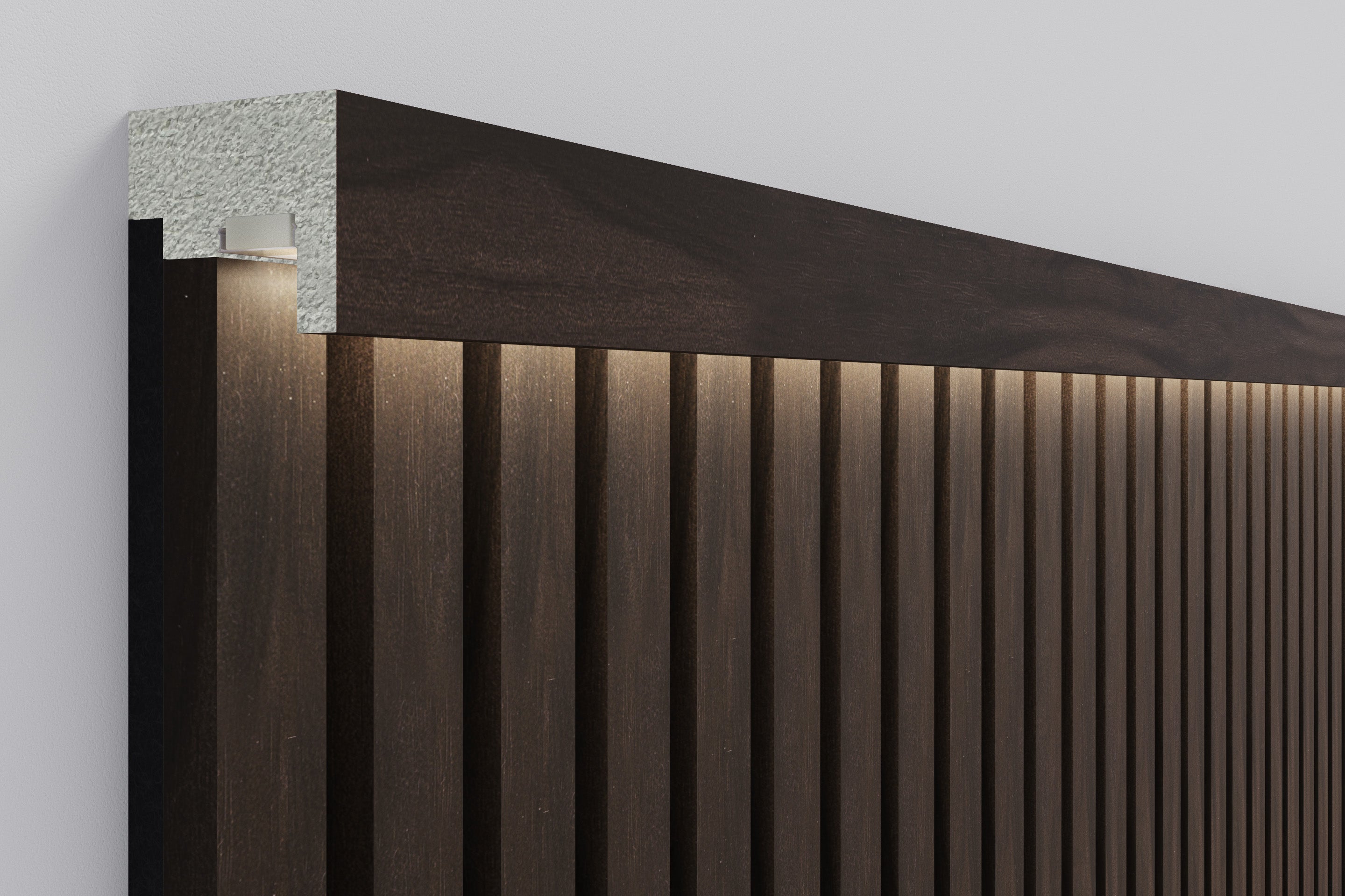 InsuSlat™ - Top Trim Batten - American Walnut
