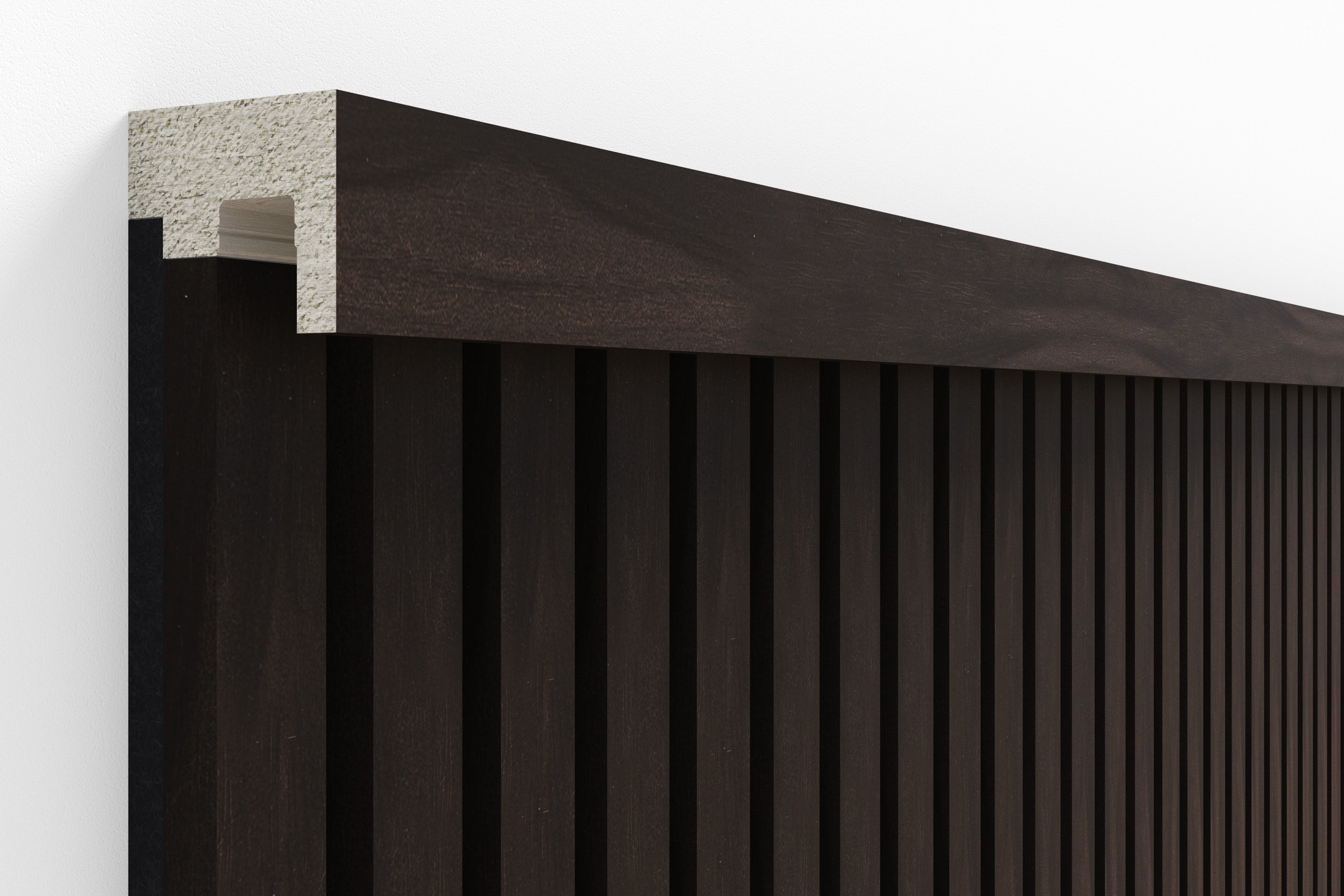 InsuSlat™ - Top Trim Batten - American Walnut