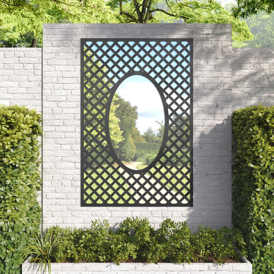 Amersham outdoor decorative mirrored panel