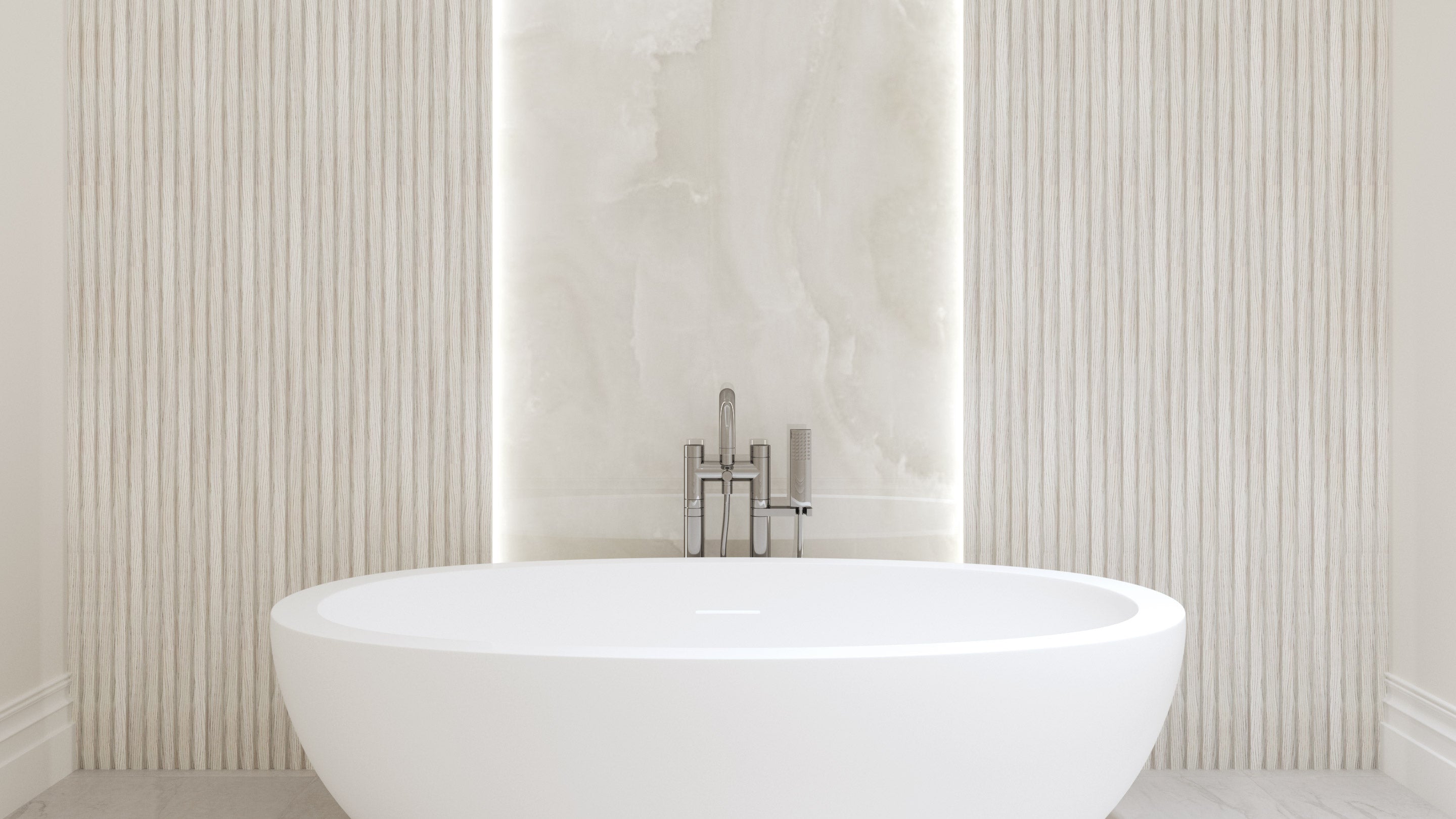 AquaSlat™ Waterproof Wall Panels - H250 x W20cm - 2 Pack